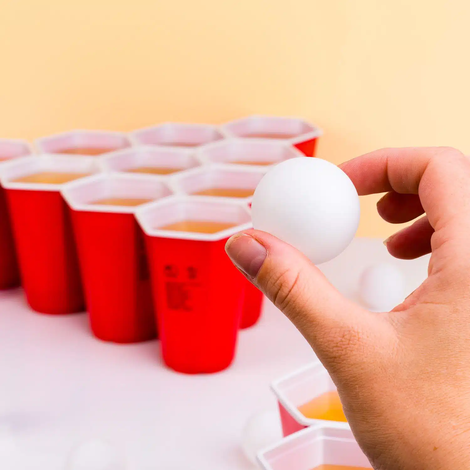 Hexagon-Beer-Pong-Spiel (37er-Set)