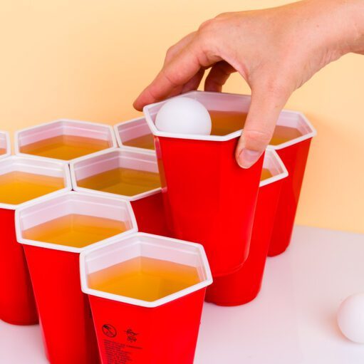 Hexagon-Beer-Pong-Spiel (37er-Set)