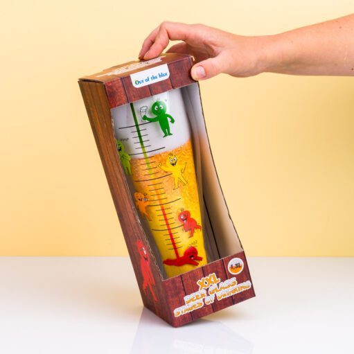 XXL-Bierglas mit Trinkphasen
