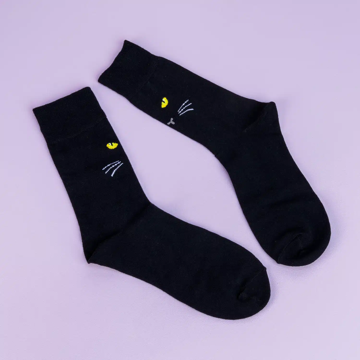 Schwarze Katzensocken