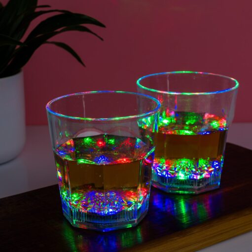 Gläser mit LED-Beleuchtung (Set von 2)