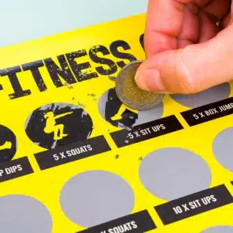 100-Tage Fitness-Herausforderung Kratzposter