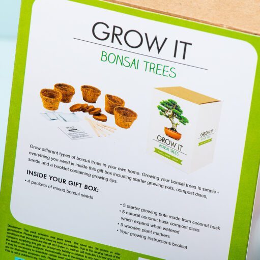 Set zum Züchten eines eigenen Bonsai-Baums