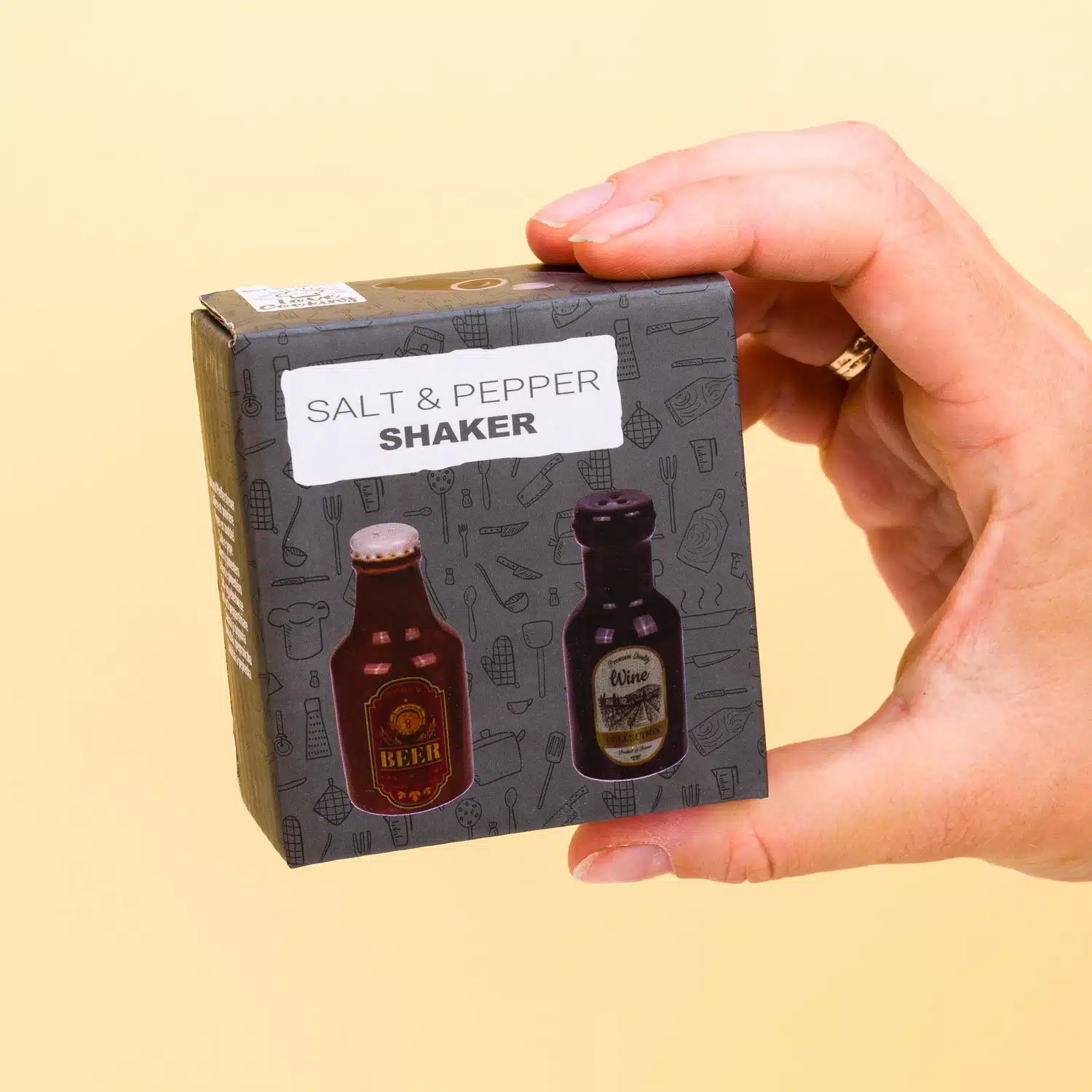 Bier- und Weinsalz- und Pfefferstreuer