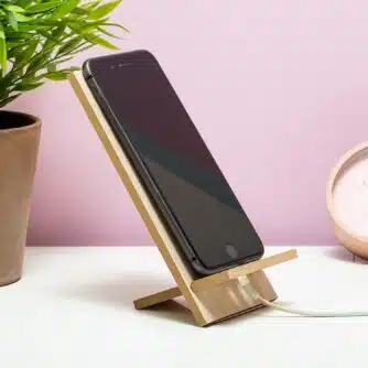 Holz-Telefonhalter