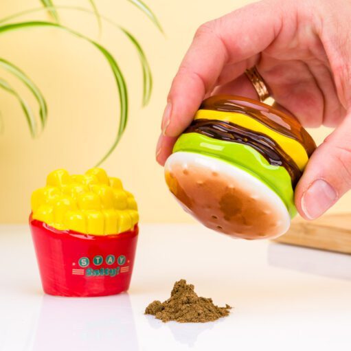 Hamburger- und Pommes-Pfeffer- und Salzstreuer