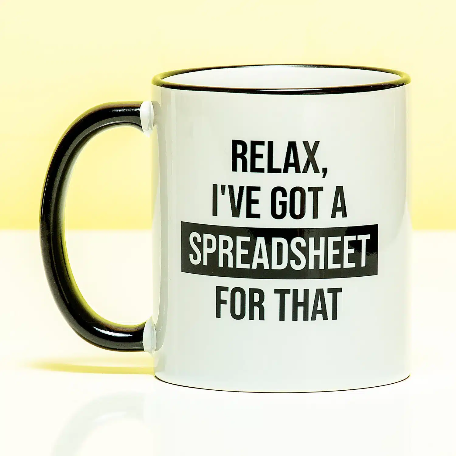 Tasse "I've got a spreadsheet for that"