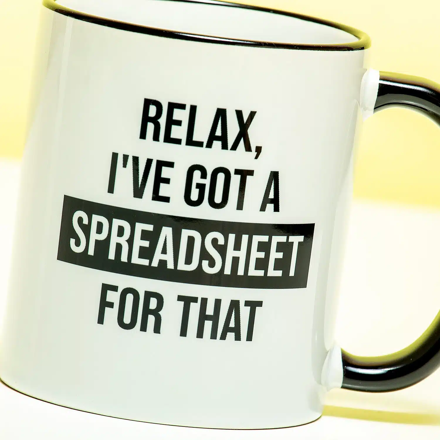 Tasse "I've got a spreadsheet for that"