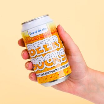 Gelbe Biersocken