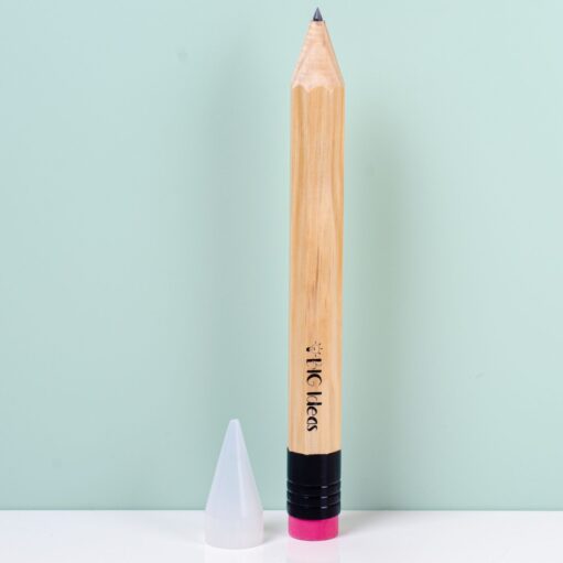 XXL-Bleistift mit Radiergummi