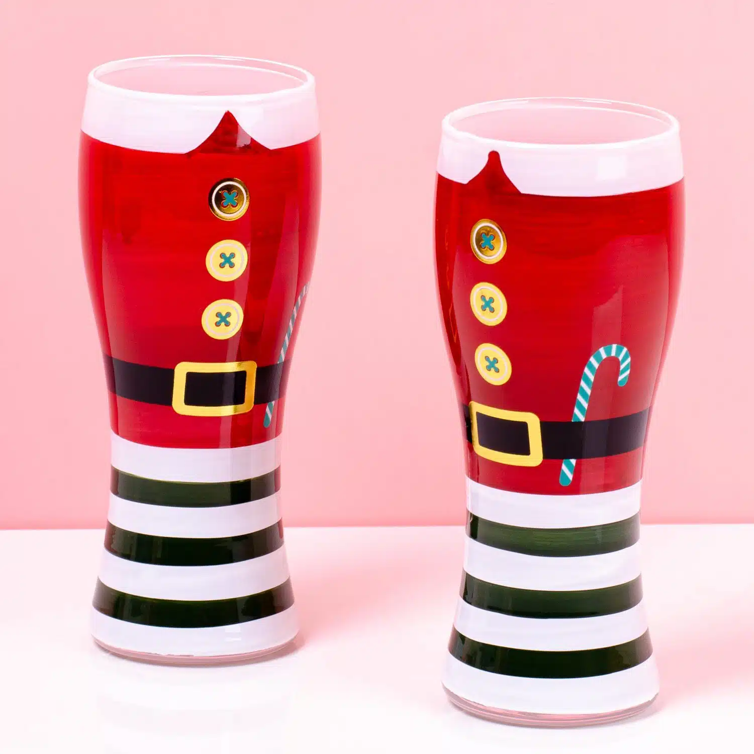 Weihnachtsmann Bierglas (Set von 2)