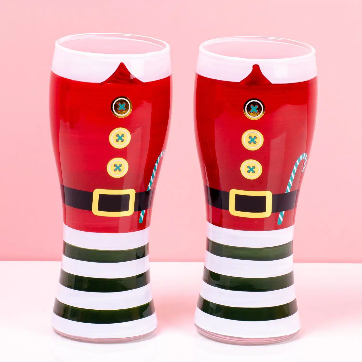 Weihnachtsmann Bierglas (Set von 2)