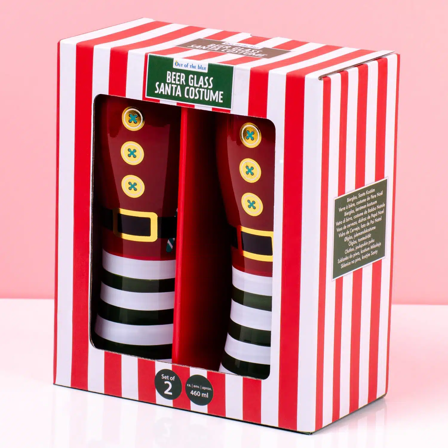 Weihnachtsmann Bierglas (Set von 2)