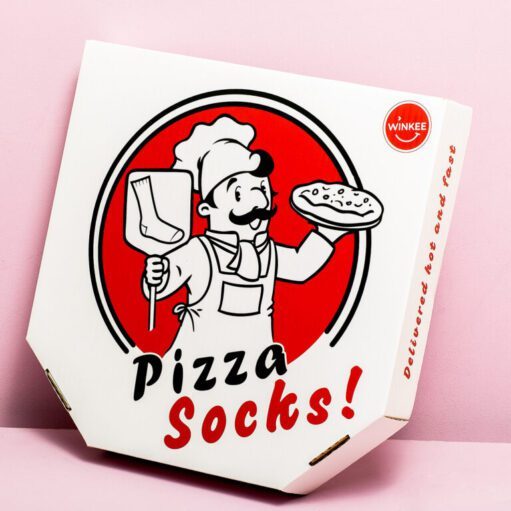 Pizzasocken in einer Box (Set von 4)