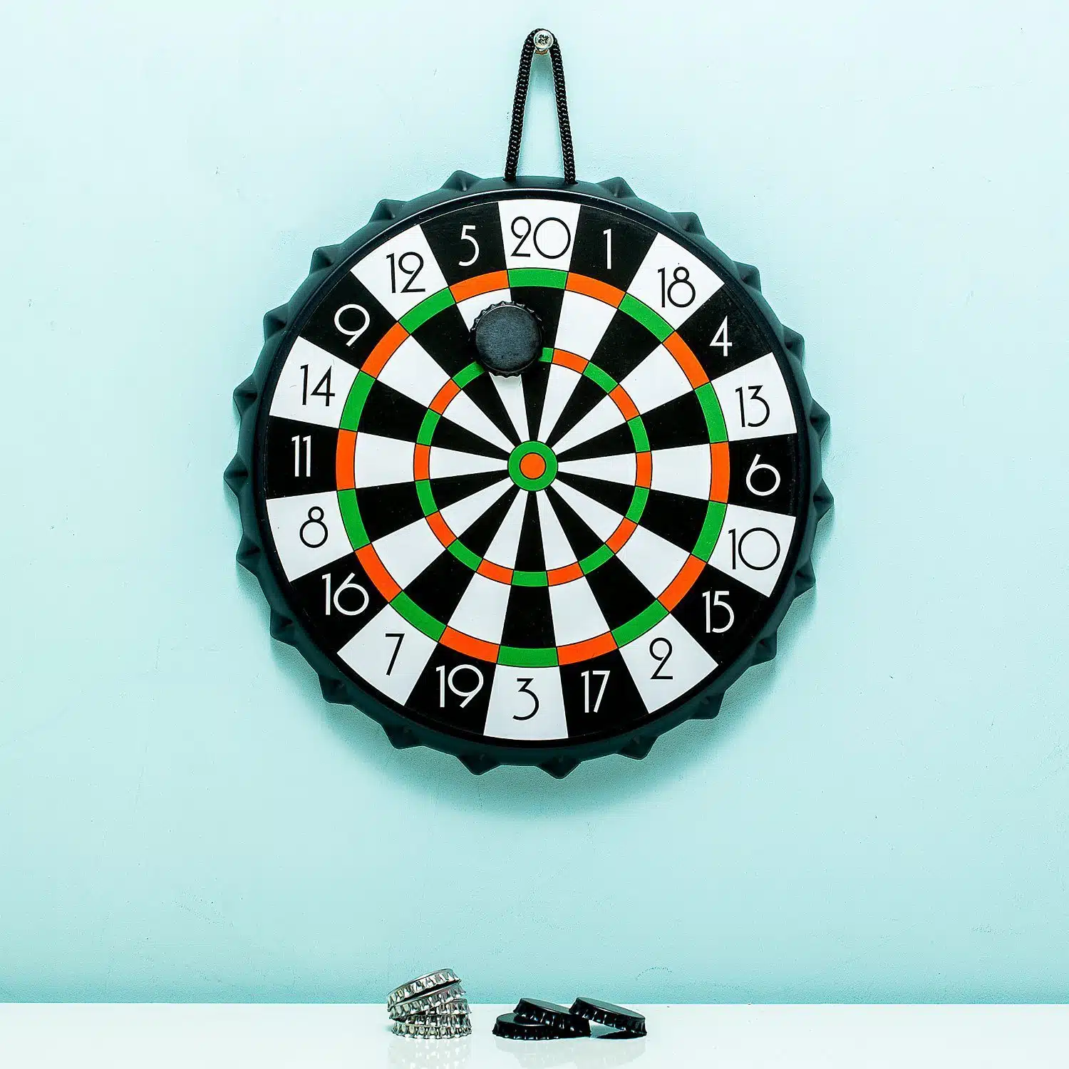 Bierdeckel-Dartspiel