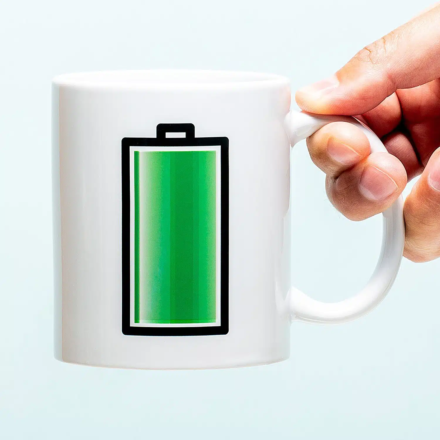 Wärmeempfindliche Tasse Batterie