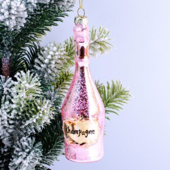 Champagner-Weihnachtskugel