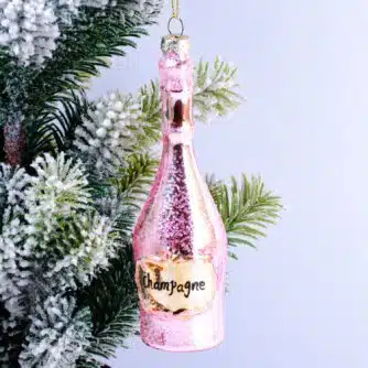 Champagner-Weihnachtskugel