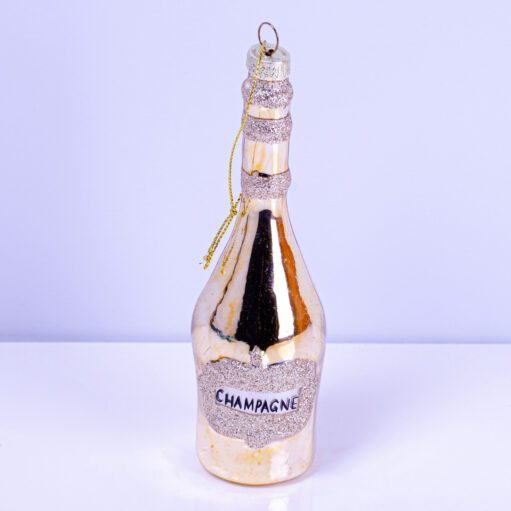 Champagner-Weihnachtskugel