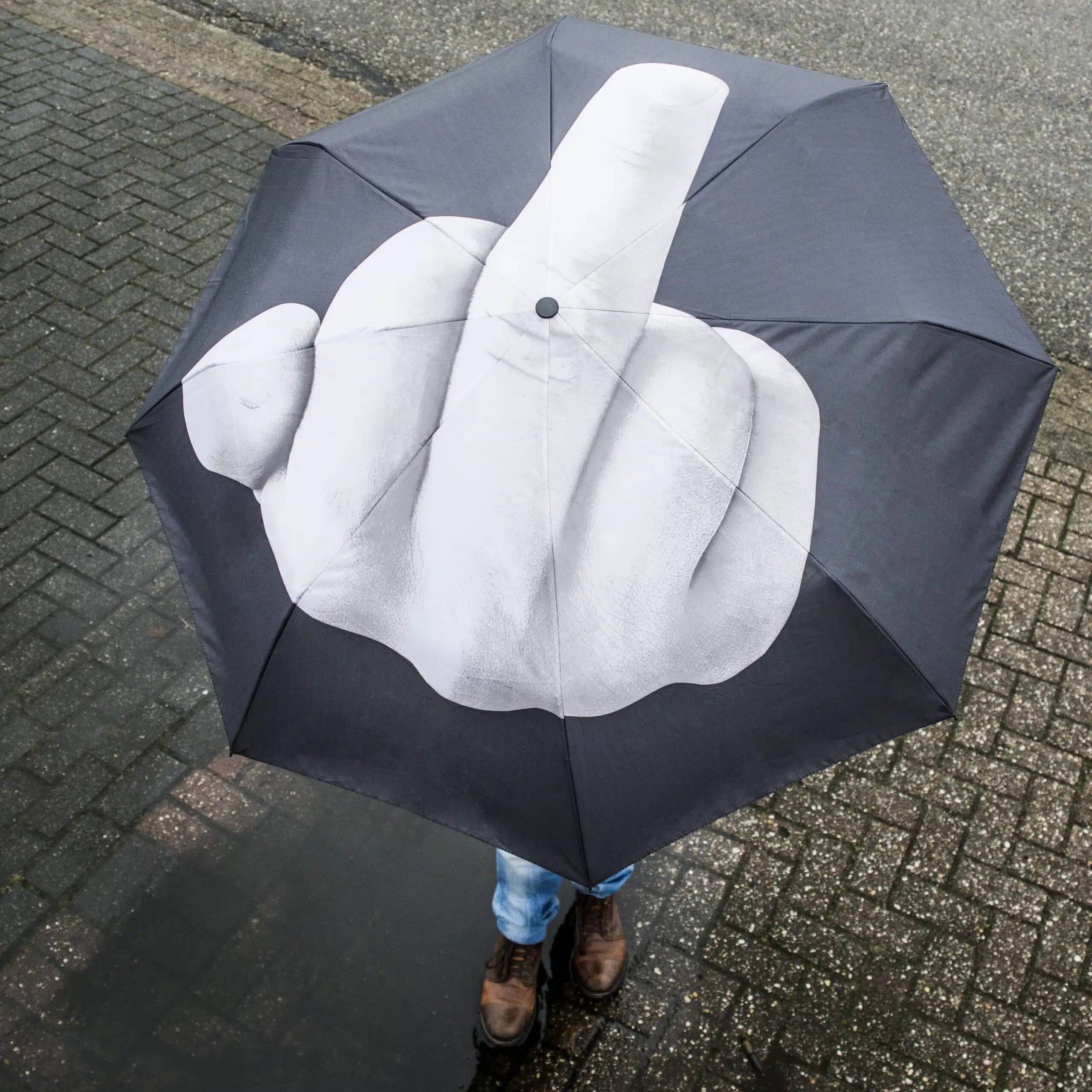 Stinkefinger Regenschirm