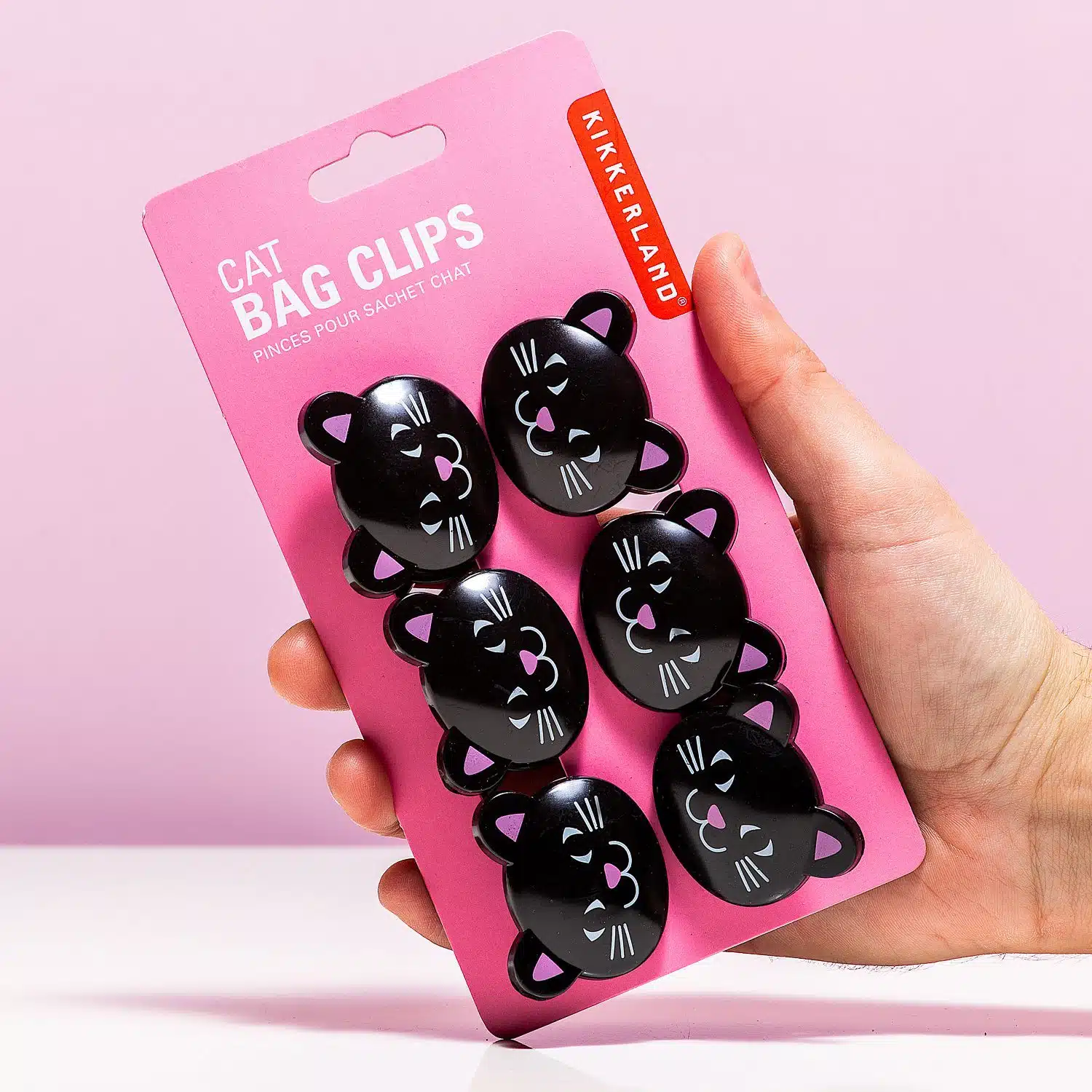 Katzen-Beutelklammern (Set von 6)