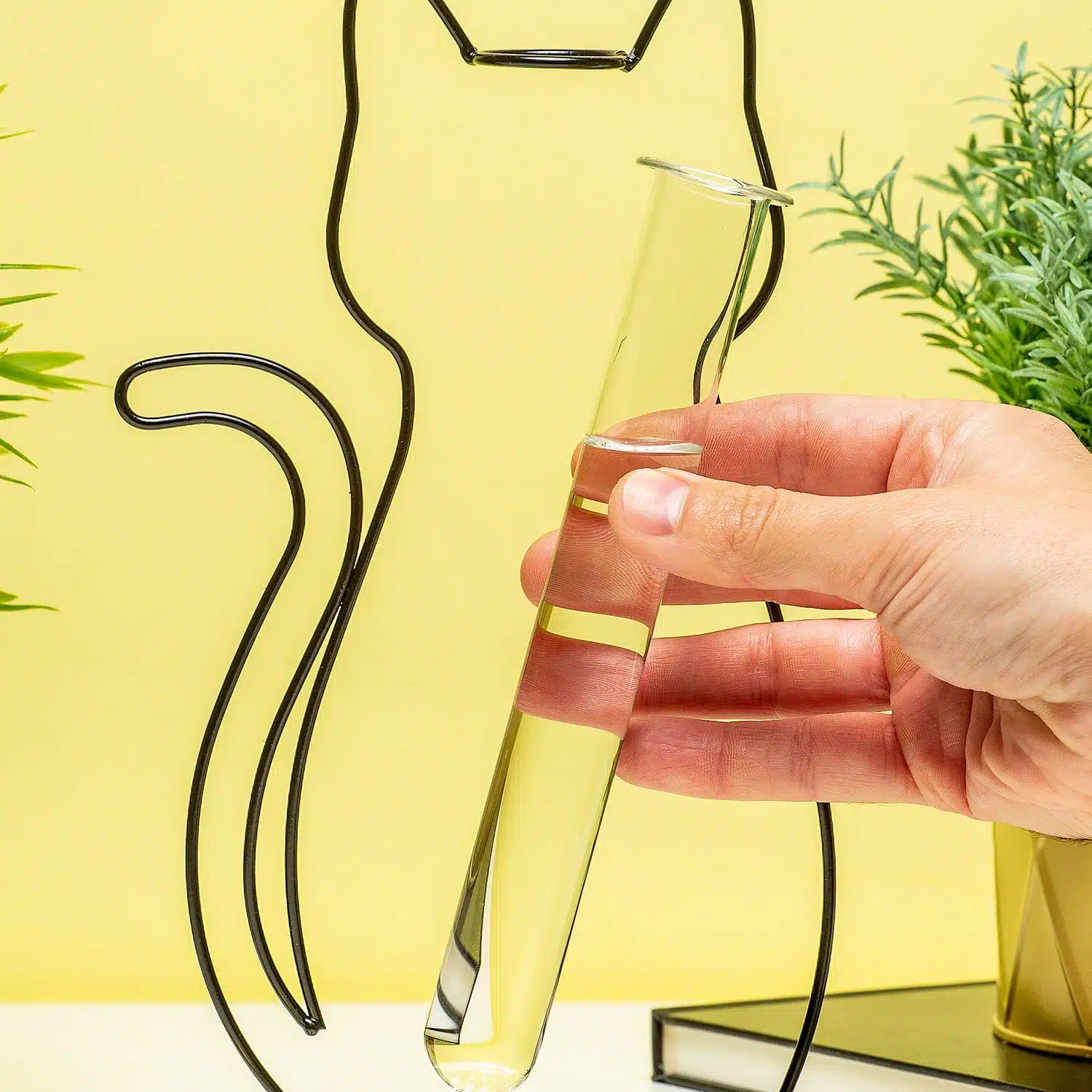 Silhouette-Drahtvase