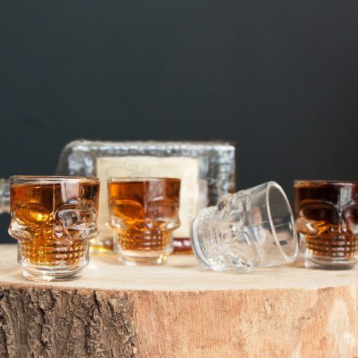 Schädel Schnapsgläser (Set von 4)