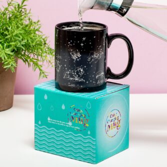 Wärmeempfindliche Tasse mit Sternzeichen