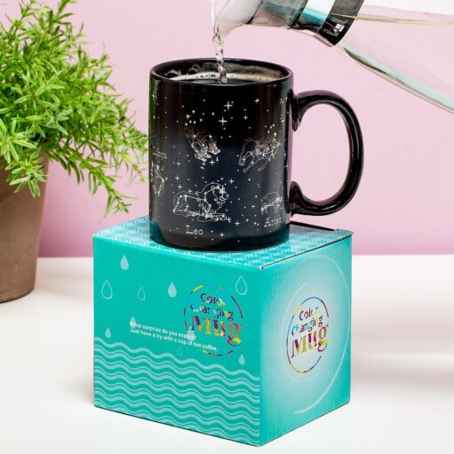 Wärmeempfindliche Tasse mit Sternzeichen