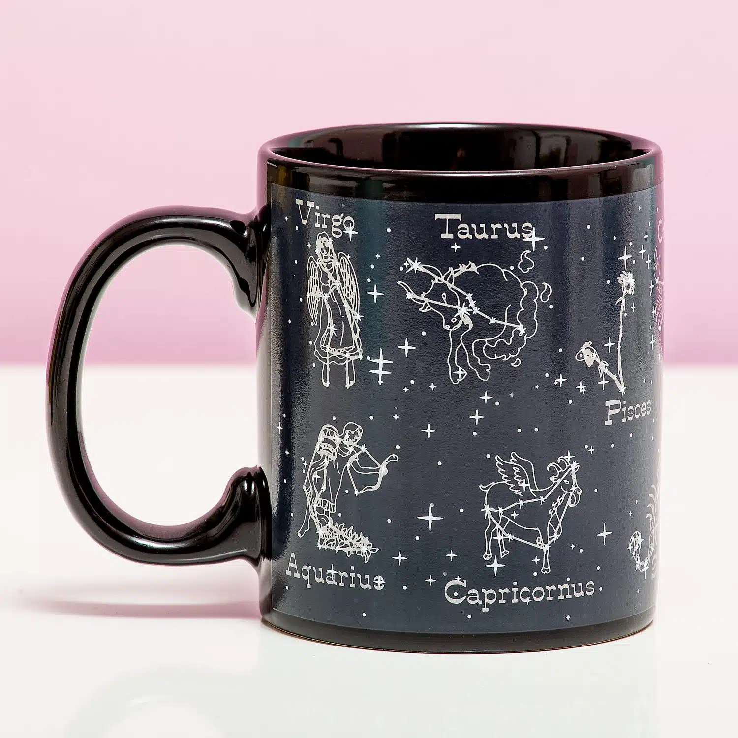 Wärmeempfindliche Tasse mit Sternzeichen