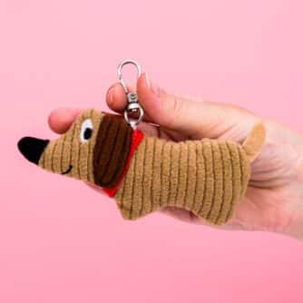 Knuffel-Schlüsselanhänger - Dackel
