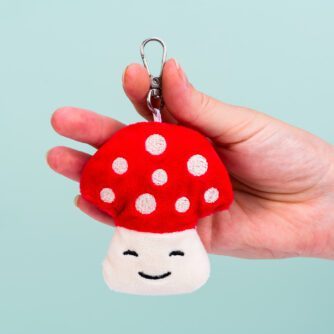 Knuffel-Schlüsselanhänger - Pilz