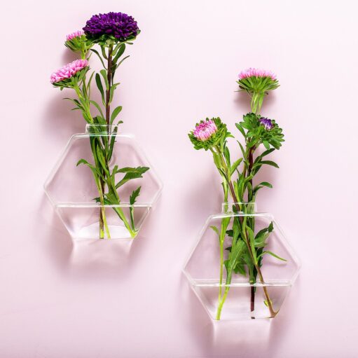 Glas Wandvasen