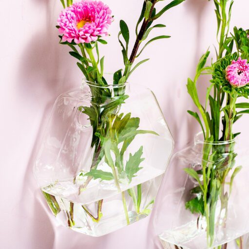 Glas Wandvasen