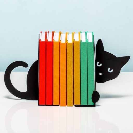 Versteckte Katze Buchstützen (Set von 2)