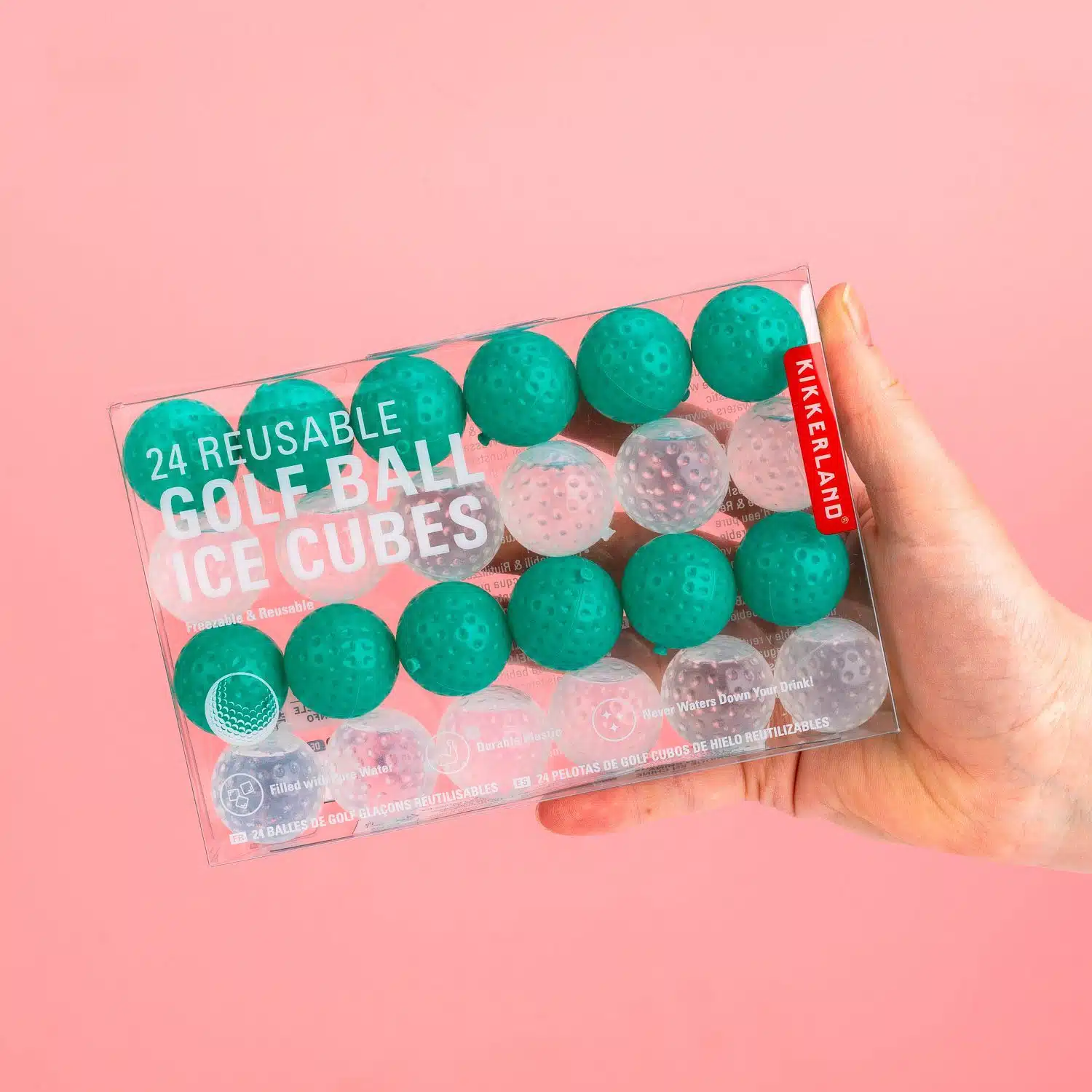 Wiederverwendbare Golfball-Eiswürfel (Set von 24)