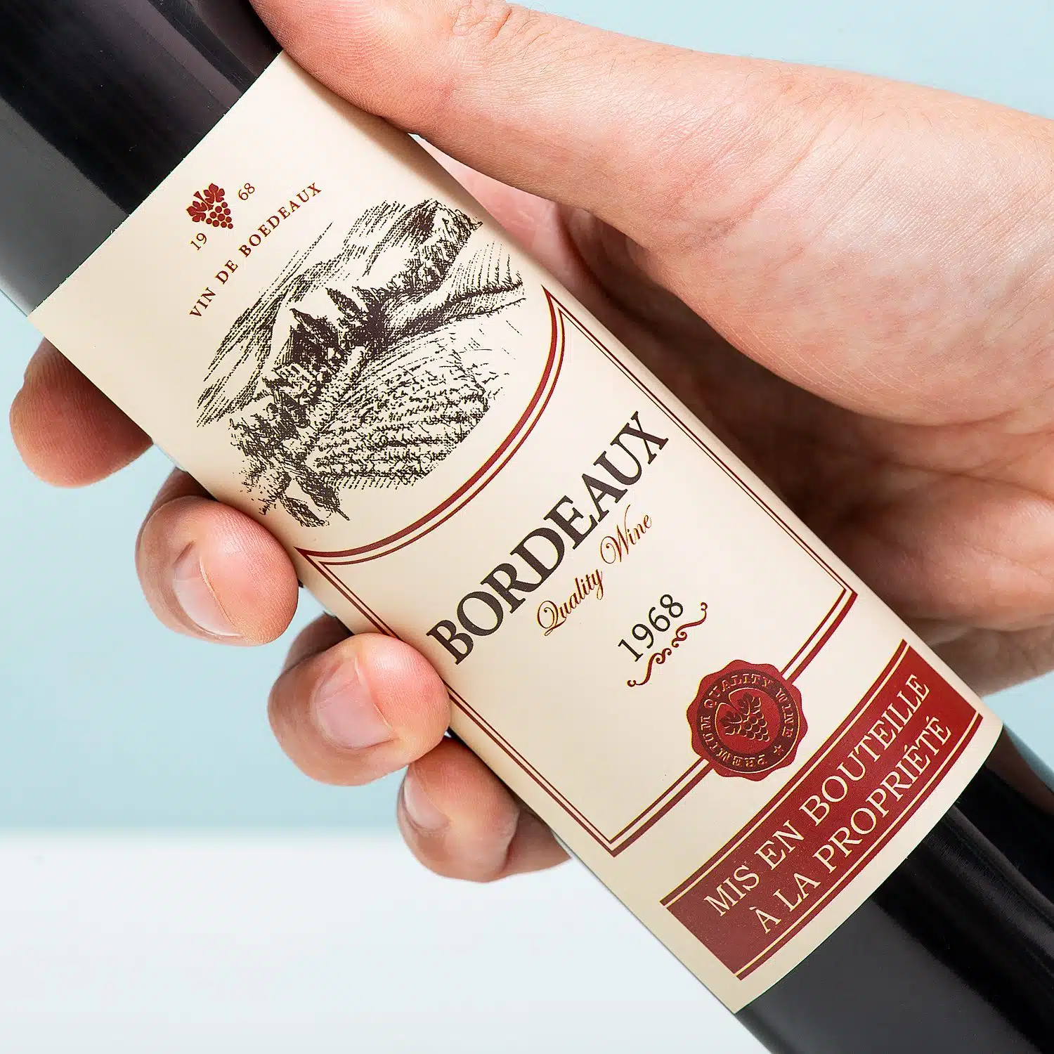 Weinflasche Regenschirm