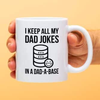 Dad Jokes Becher