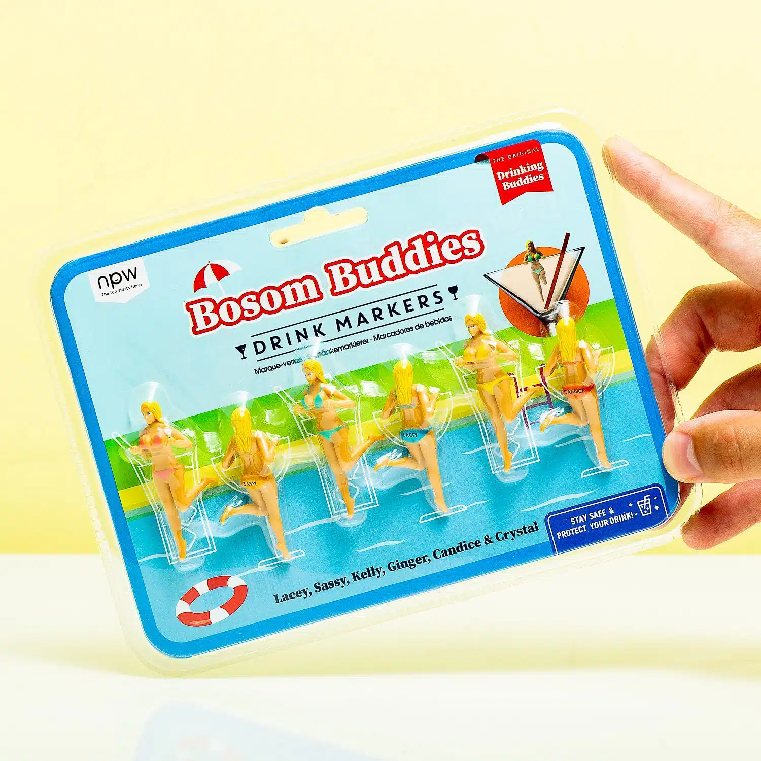 Drinking Buddies Glasmarkierer (Set von 6)