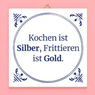 Kachel Kochen ist Silber