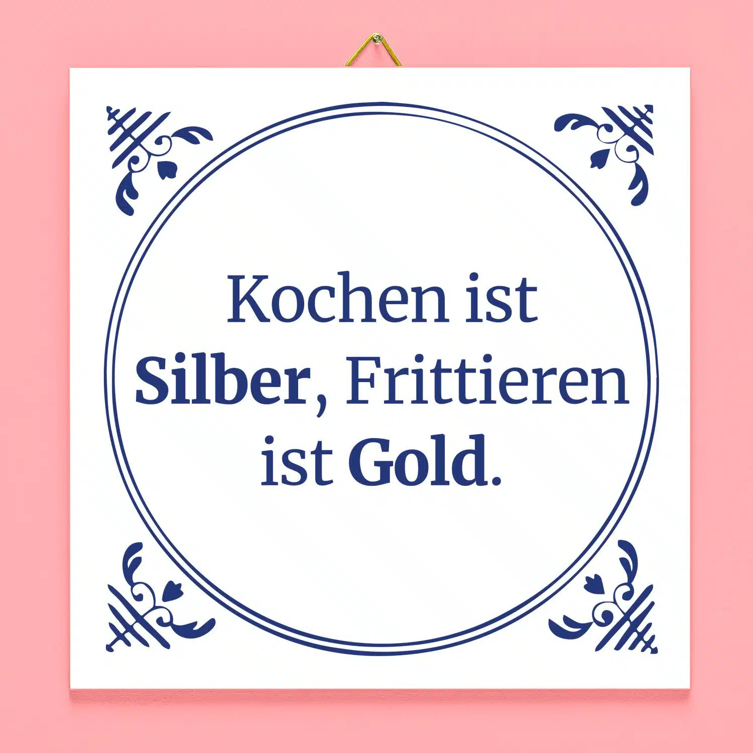 Kachel Kochen ist Silber