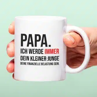 Tasse Finanzielle Belastung - Kleiner Junge