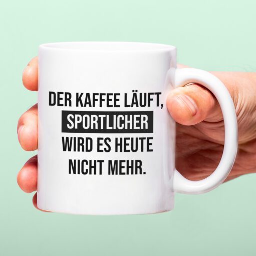 Tasse Der Kaffee läuft