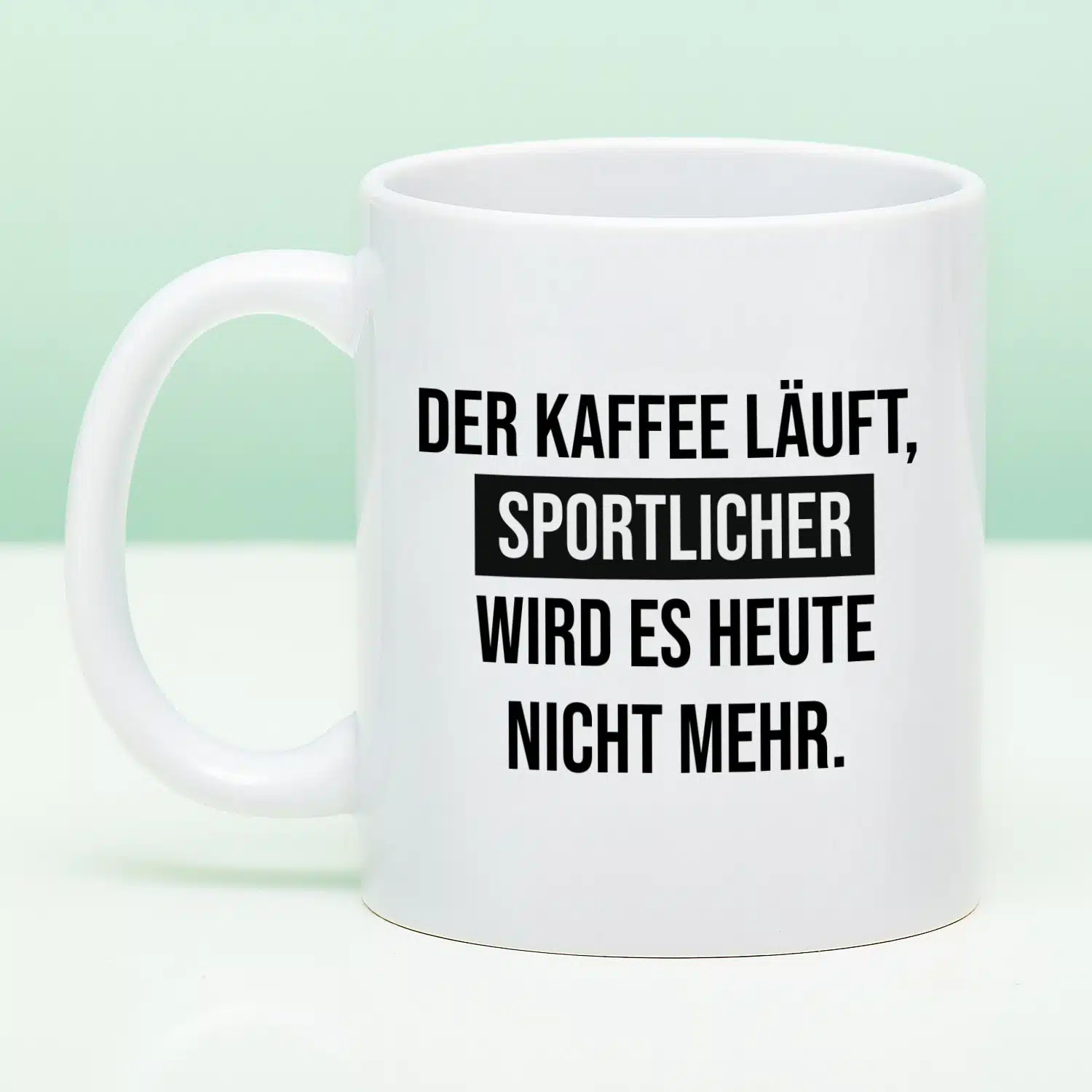 Tasse Der Kaffee läuft