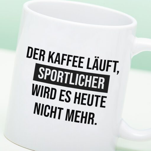 Tasse Der Kaffee läuft
