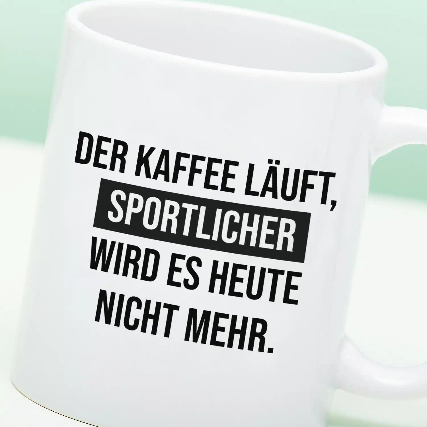 Tasse Der Kaffee läuft