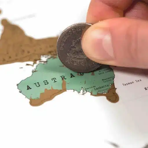 Scratch Map Reiseedition - Kratzweltkarte