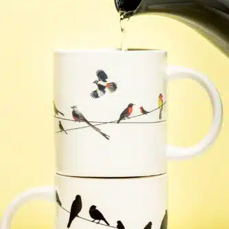 Wärmeempfindliche Tasse Vögel