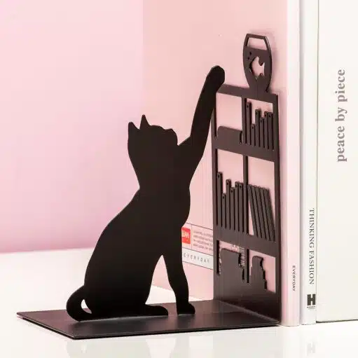 Angelnder Katzen Buchstütze