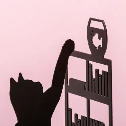 Angelnder Katzen Buchstütze